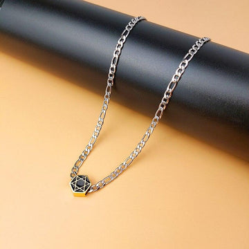 NEW Vintage Star of David Stainless Steel Metal Chain Necklace for Men and Women - The Jewellery Supermarket